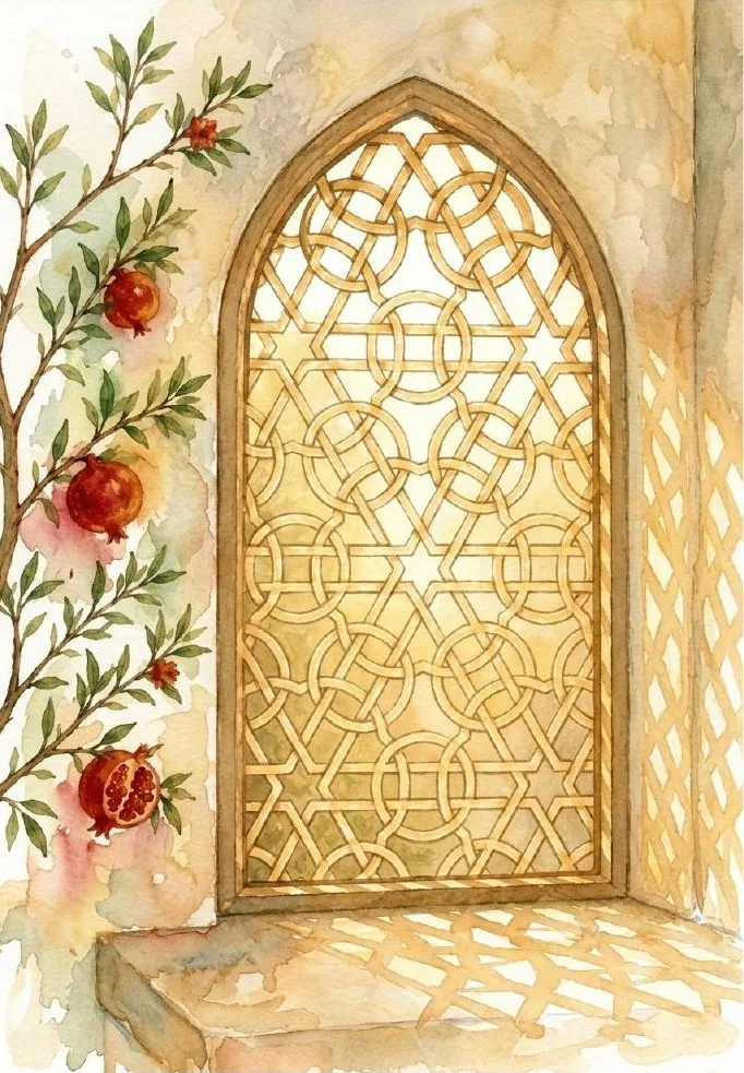 Zahr al-Anwār — Blossoms of Light — Watercolour Series